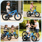 Lookfly 14" Kids Bike for Boys and Girls with Removable Training Wheels,Children's Cicycle,Blue