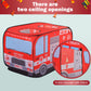 Yexmas Fire Truck Pop Up Tent with Carrying Case, Playhouse Indoor and Outdoor Kids Play Tent for Boys and Girls Children 3+ Years Gift
