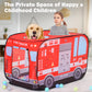 Yexmas Fire Truck Pop Up Tent with Carrying Case, Playhouse Indoor and Outdoor Kids Play Tent for Boys and Girls Children 3+ Years Gift