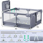TEAYINGDE Baby Playpen, Play Yard, Baby Playards, 50"x50" Infant Travel Fence with Basket