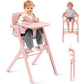 Babyeap Baby High Chair, Adjustable and Convertible Highchair for Babies and Toddlers, Foldable Design, Gray