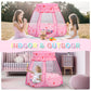Yexmas Kids Play Tent, Pop Up Princess Tent Girls Kids Playhouse, Foldable Ball Pit with Carrying Bag