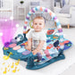 Babyeap Baby Gym Play Mat 3 in 1 Fitness Rack with Music and Lights Fun Piano Baby Activity Center