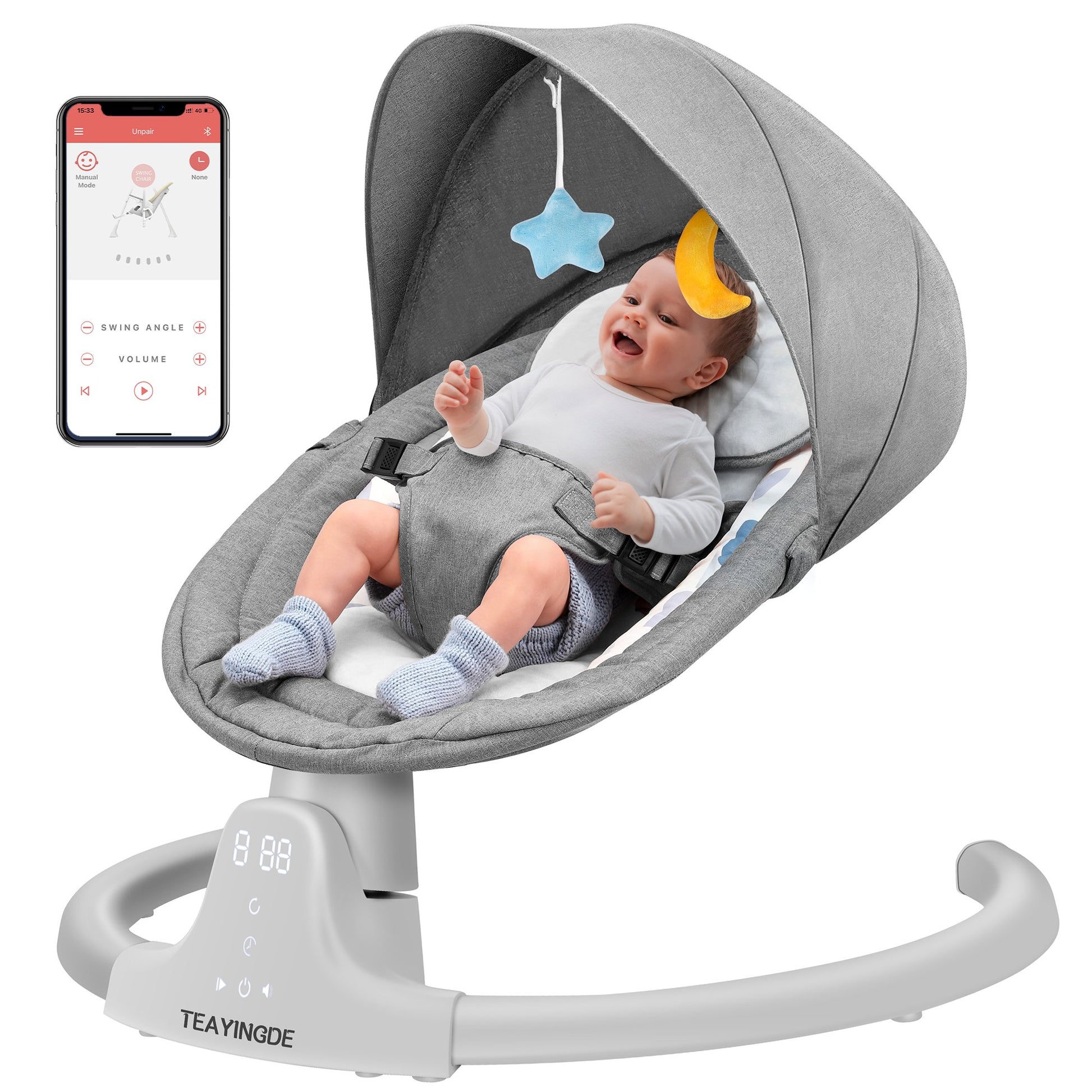 App-Connected Baby Swings : Baby Swing