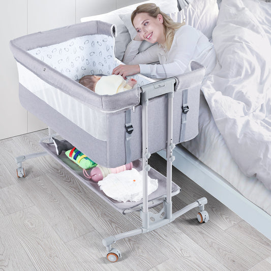 Babyeap Baby Bassinet Bedside Sleeper Bassinet For 0-6 months Baby Unisex
