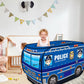 Yexmas Police car Pop Up Tent with Carrying Case, Playhouse Indoor and Outdoor Kids Play Tent for Boys and Girls Children 3+ Years Gift