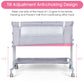 Babyeap Baby Bassinet Bedside Sleeper Bassinet For 0-6 months Baby Unisex