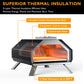 Pizza Oven Outdoor 13" Wood Fired Pizza Ovens Portable Stainless Steel Pizza Grill for Outside Backyard Camping Picnics Pizza Grill,Father's Day Gift