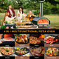 Pizza Oven Outdoor 13" Wood Fired Pizza Ovens Portable Stainless Steel Pizza Grill for Outside Backyard Camping Picnics Pizza Grill,Father's Day Gift